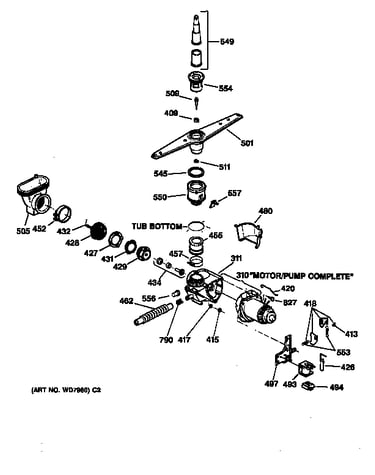 Motor-pump mechanism