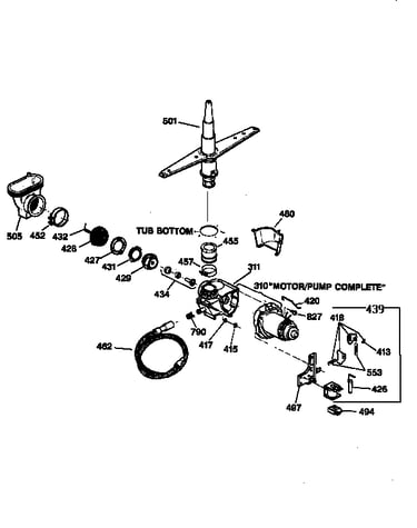 Motor-pump mechanism