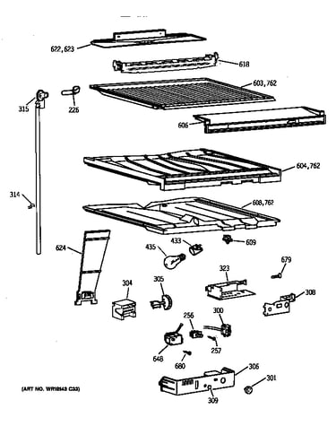 Compartment separator parts