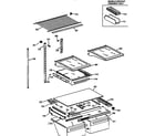 Kenmore 36378962893 shelf parts diagram