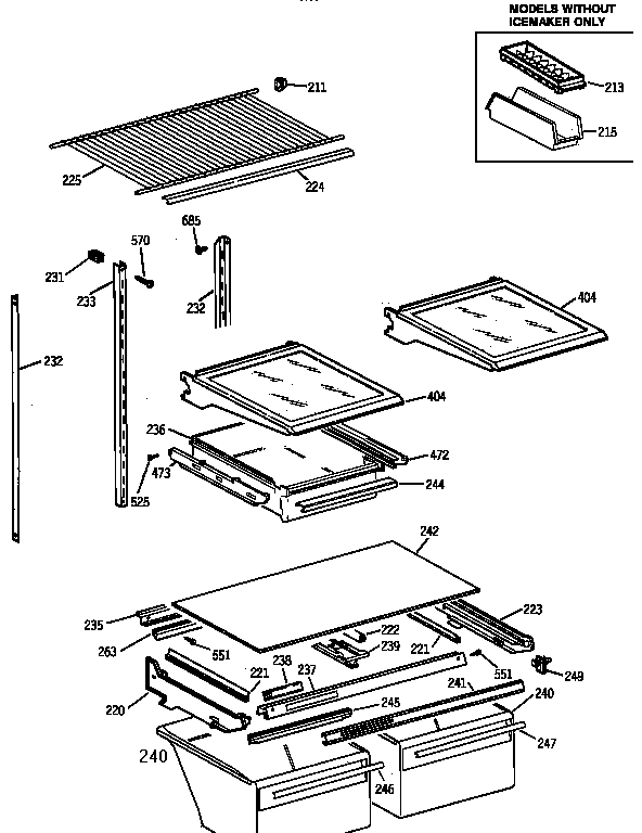Shelf parts