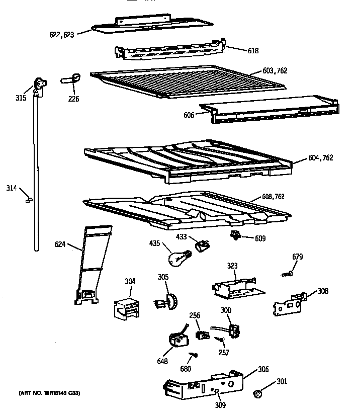 COMPARTMENT SEPARATOR PARTS