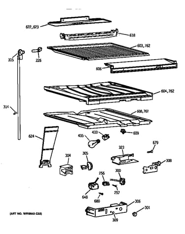 Compartment separator parts