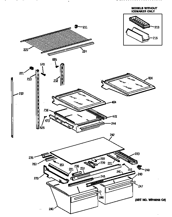 Shelf parts