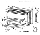Kenmore 36378167891 freezer door diagram