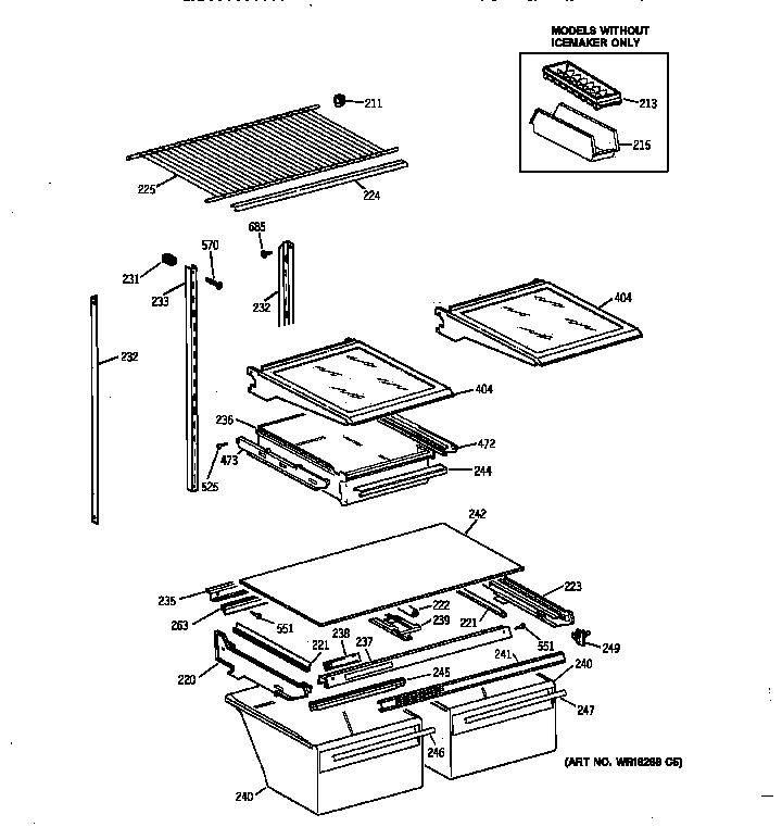 Shelf parts