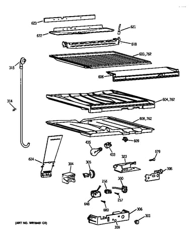 Compartment separator parts