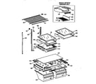 Kenmore 36368592893 shelf parts diagram