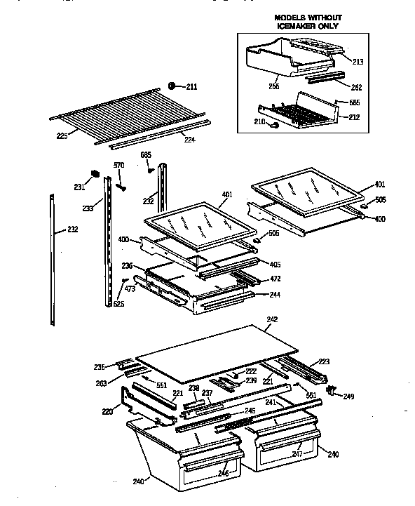 Shelf parts
