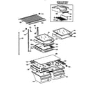 Kenmore 36368595893 shelf parts diagram