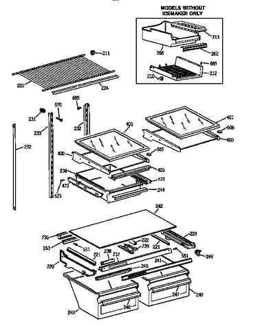 Shelf parts