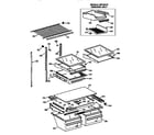 Kenmore 36378592893 shelf parts diagram