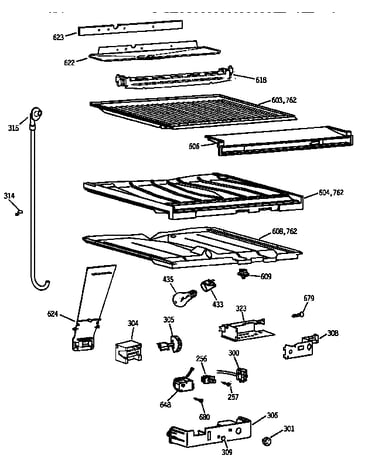 Compartment separator parts