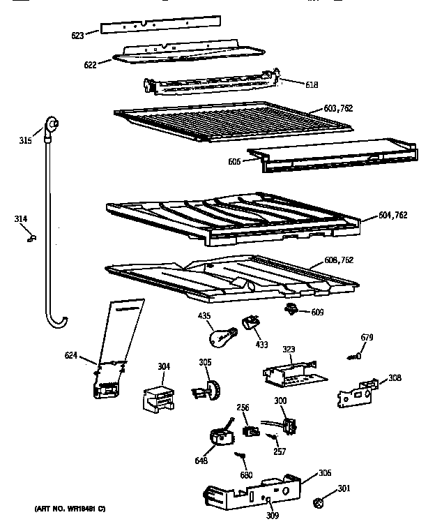 Compartment separator parts