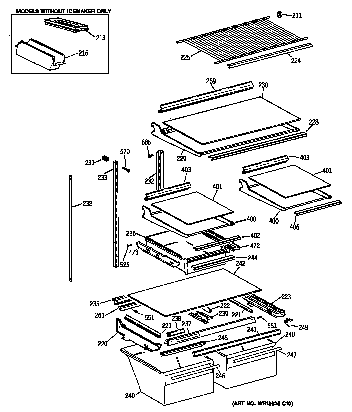 Shelf parts