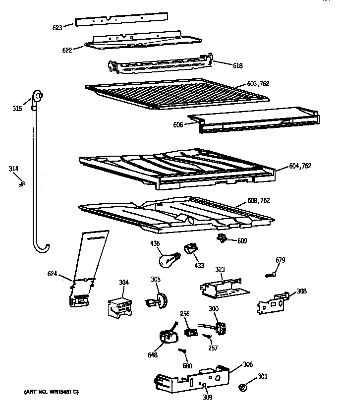 Compartment separator parts
