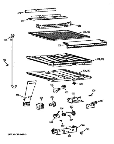 Compartment separator parts