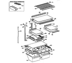 Kenmore 36378852892 shelf parts diagram