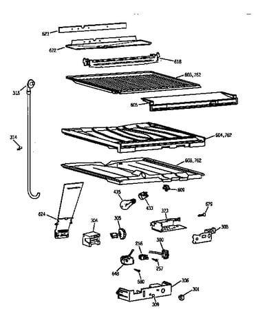 Compartment separator parts