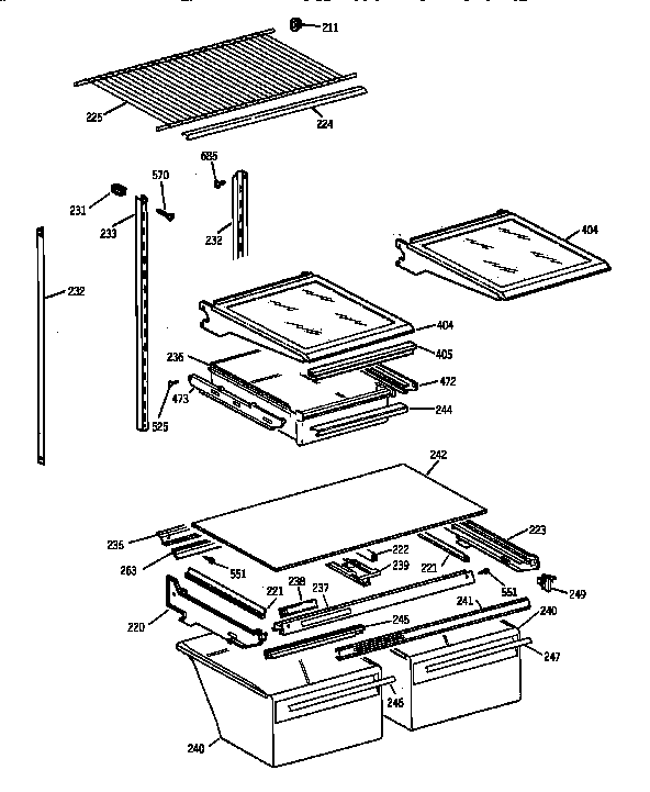 Shelf parts