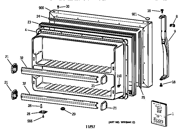 FREEZER DOOR