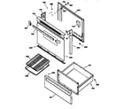 GE JBS03BY1 door & drawer parts diagram