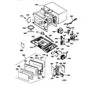 GE JES1033BA01 microwave parts diagram