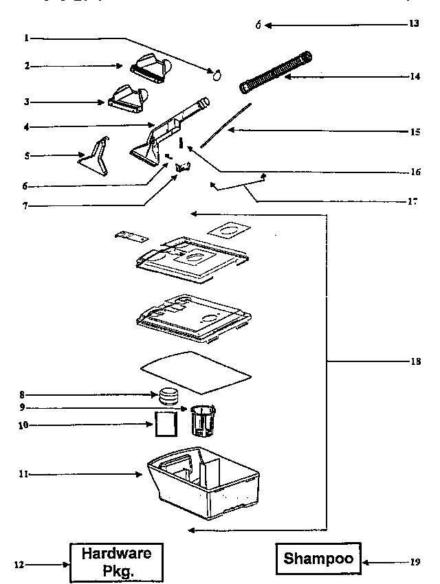 Recovery tank assembly