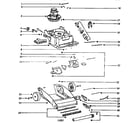 Eureka 2450BTN nozzle and motor assembly diagram