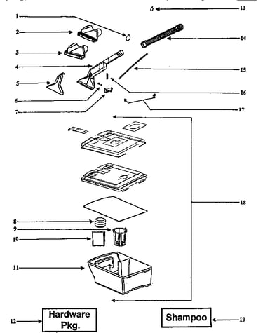 Recovery tank assembly