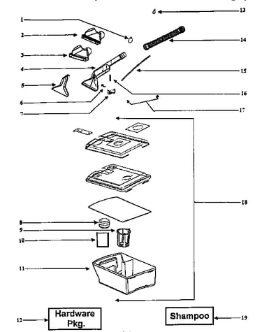 Recovery tank assembly