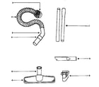 Eureka 3670AN attachment parts diagram