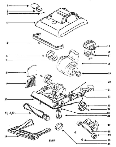 Nozzle and motor assembly