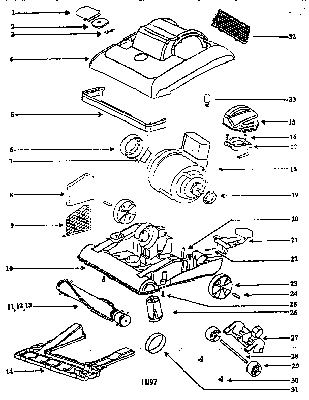 Nozzle and motor assembly