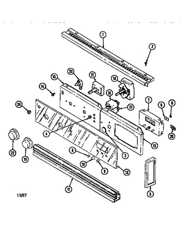 Control panel-lower