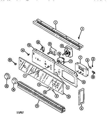 Control panel-lower