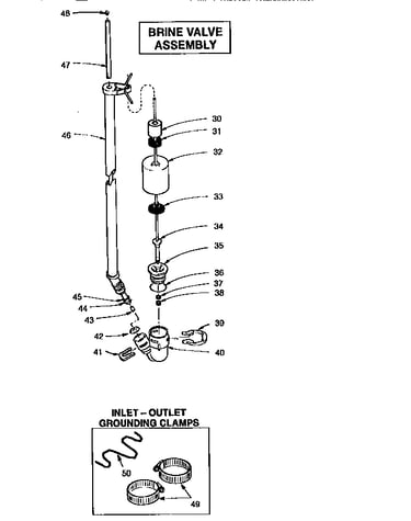 Brine valve assembly