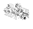 Lawn-Boy 320 (28222-7900001 & UP) engine and frame 28222 (electric) diagram