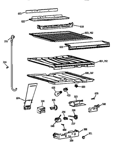Compartment separator parts