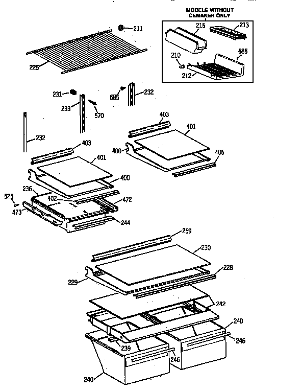 Shelf parts