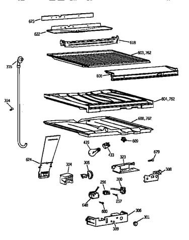 Compartment separator parts