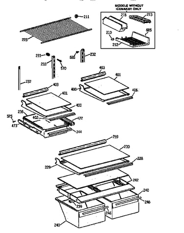 Shelf parts