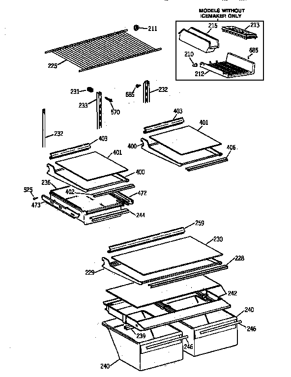 Shelf parts