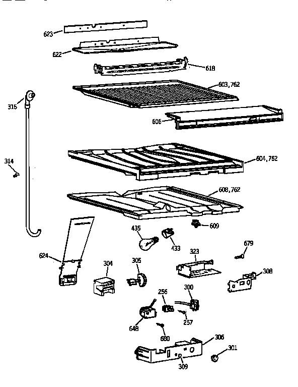 COMPARTMENT SEPARATOR PARTS