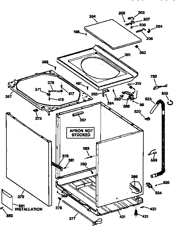 Cabinet, cover & front panel