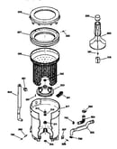Tub, basket & agitator