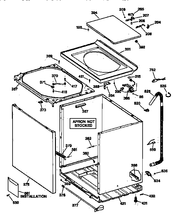 Cabinet, cover & front panel