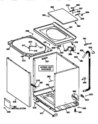 Cabinet, cover & front panel