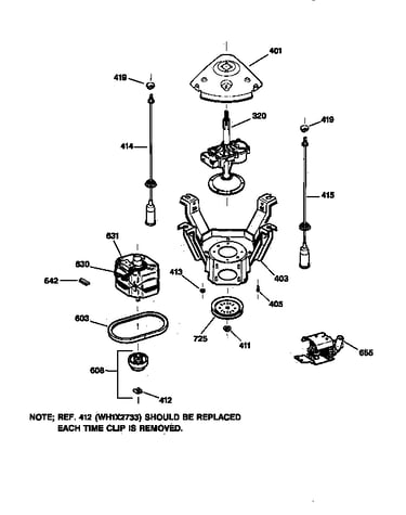 Suspension, pump & drive components