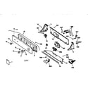 GE WCXR1070T8WW controls & backsplash diagram